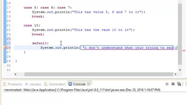 java tutorial for beginners Switch statement PART 11 смотреть онлайн