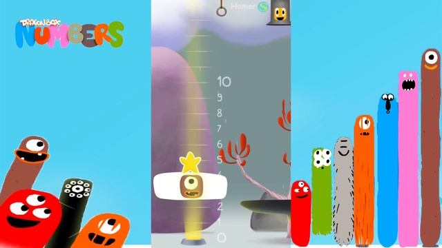 Guess the numbers - DragonBox: Numbers - Ladder. смотреть онлайн