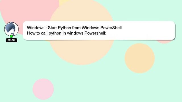 Windows : Start Python from Windows PowerShell смотреть онлайн