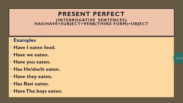 Tense (part III) Present Perfect смотреть онлайн