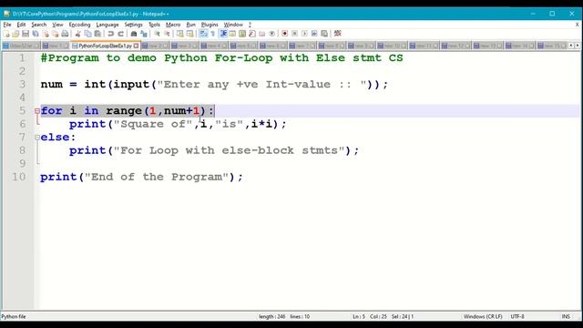 Python For LOOP with else statement| Python Loops Control Structures| Python Control Structures |#5 смотреть онлайн