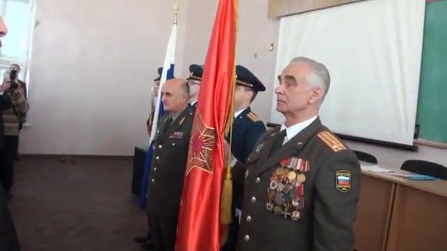 Вручение абсолютной копии Боевого Знамени УВУС Совету ветеранов смотреть онлайн
