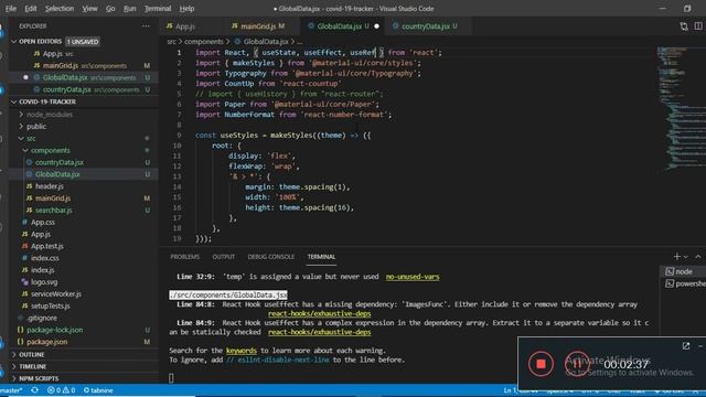 React UseEffect missing dependencies and complex expression warning solution смотреть онлайн