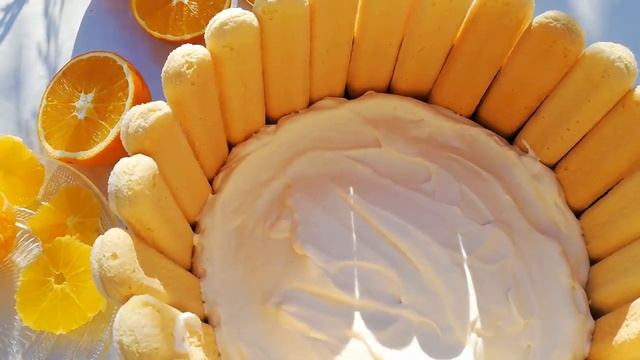 Апельсиновый тирамису без сырых яиц(Торт Тирамису ). Нежный итальянской десерт без выпечки. смотреть онлайн