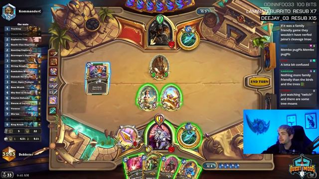 OTK LEOROXX QUEST HUNTER IS BACK! - Ashes of Outland - Hearthstone смотреть онлайн