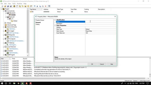 COMUNICATION OPC - KEPSERVER + LINKMASTER: MITSUBISHI iQ-R(R04EN CPU) AND ROCKWELL (L30) смотреть онлайн