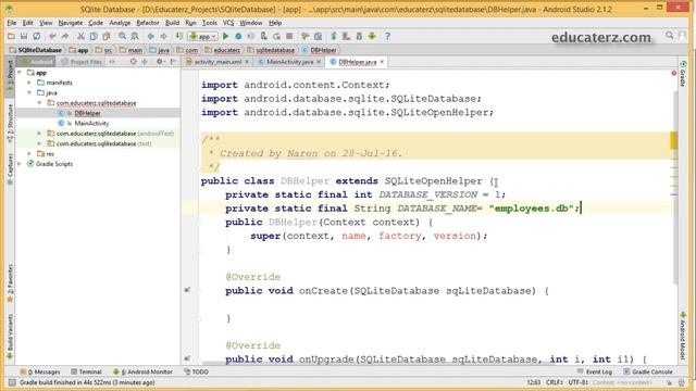 44 SQLite Storage Part-I смотреть онлайн