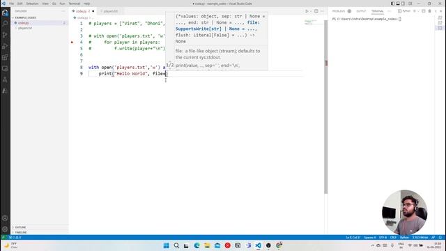 76. Use print() function to write into files | Python in Hindi смотреть онлайн