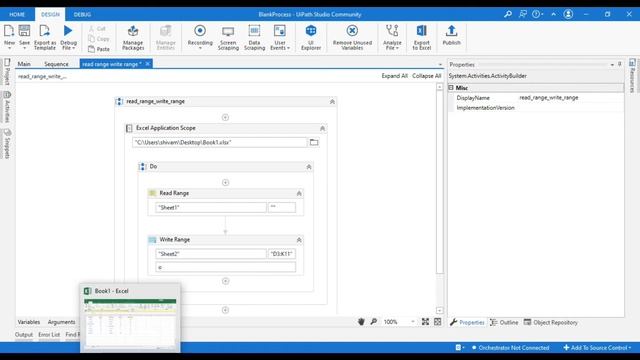 Read range Write range in uipath | Excel Automation | uipath in hindi | uipath | #uipath #uipathbt смотреть онлайн