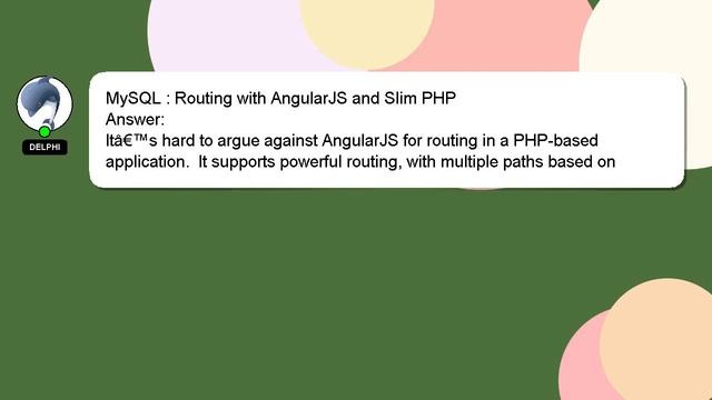 MySQL : Routing with AngularJS and Slim PHP смотреть онлайн