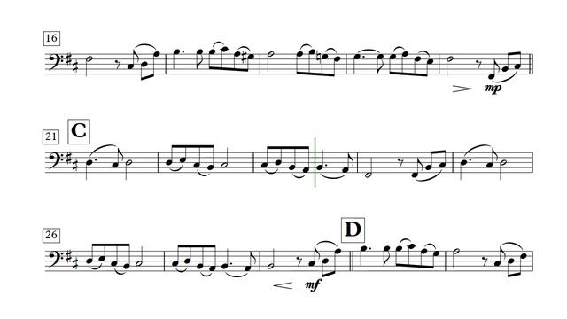 Song From a Secret Garden – Double Bass (Sheet Music in Bm) смотреть онлайн