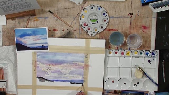 Daler-Rowney - Simply Watercolour - How to painting a skyline смотреть онлайн