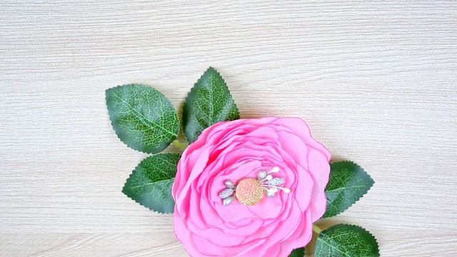 Floral Diadem with fabric peony flower / Tutorial / DIY смотреть онлайн