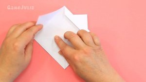 Милый котик из бумаги без клея / Origami cat Kawaii / How to make easy paper cat