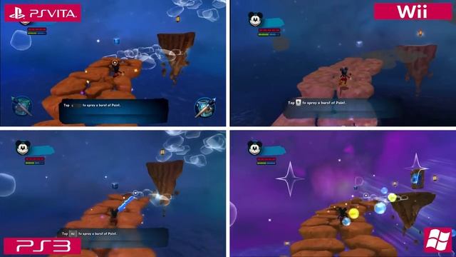 Epic Mickey 2: The Power of Two (2012) PS Vita vs Wii vs PS3 vs PC (Which One is Better?) смотреть онлайн