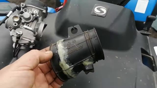 Клеим патрубок на квадроцикл Стелс Леопардю смотреть онлайн