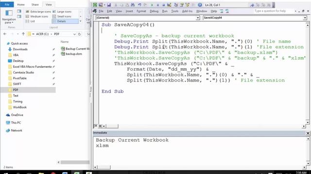 ExVBA 12 Excel VBA Macro - Backup Current Workbook смотреть онлайн