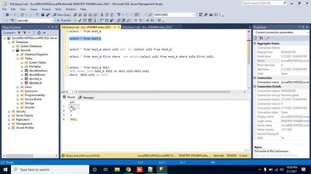 What's the difference between 'not in' , 'not exists' and outer join in SQL | Performance compariso смотреть онлайн