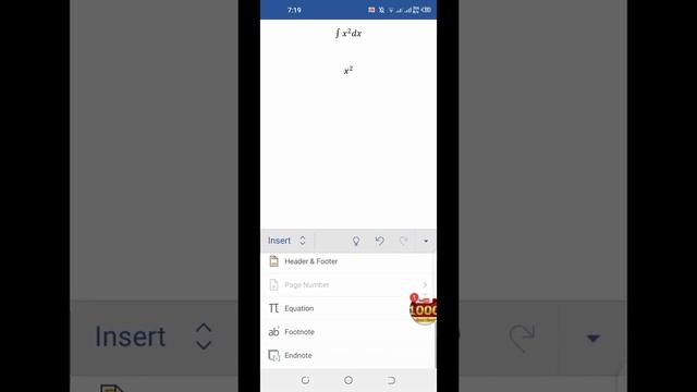 How to write Maths equation in Ms word on mobile || Type Maths Equation in android Mobile || смотреть онлайн