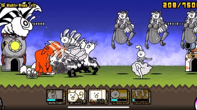 On Mighty Wings Lv.12 Mega Menace! Battle Cats смотреть онлайн