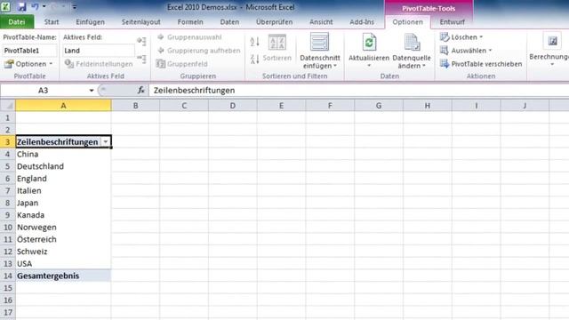Office 2010 - Excel Analyse mit Datenschnitten смотреть онлайн