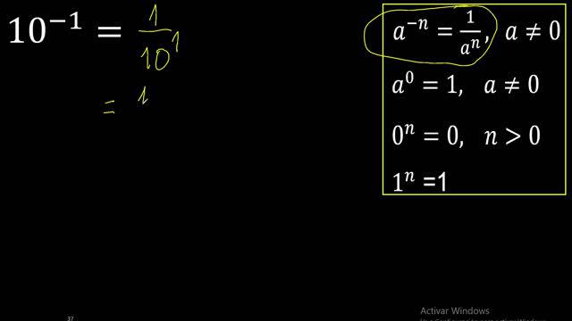 10 exponent minus 1 , -1 . integer with negative exponent , to the power of смотреть онлайн