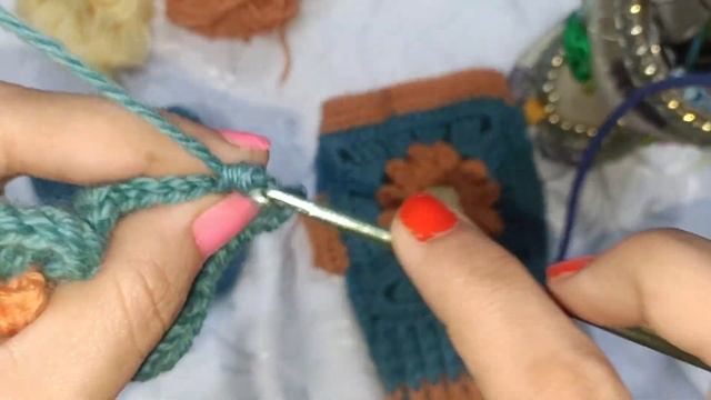 How to crochet Daisy flower style step-by-step granny square gloves tutorial@shcrochet9166#yt#video смотреть онлайн