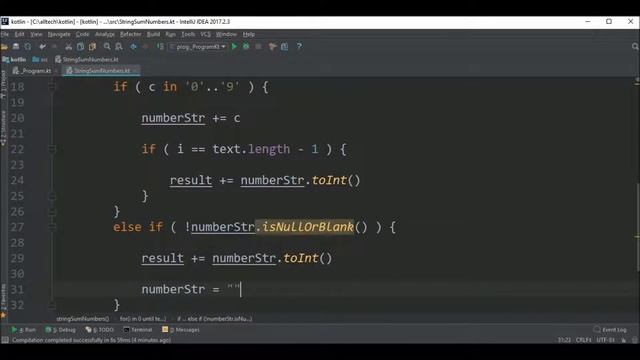 string sum numbers in kotlin смотреть онлайн