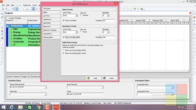 BASIC SETTINGS AFTER INSTALLATION FOR ORACLE PRIMAVERA P6 смотреть онлайн