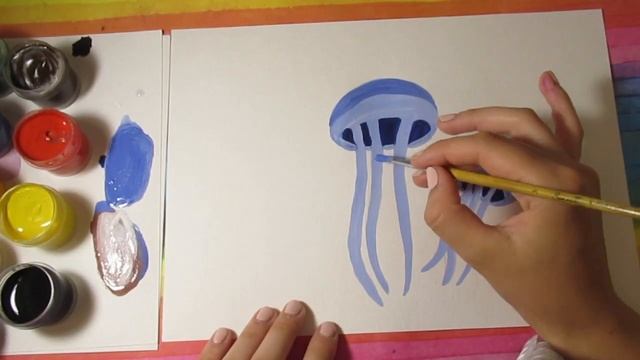 Рисунки гуашью / Как нарисовать МЕДУЗУ смотреть онлайн