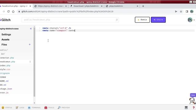 PHP+Glitch+SQLite смотреть онлайн