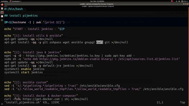 Pipeline Devops - 1.9. Vagrant : installer le serveur JENKINS (vagrantfile + shell) | tutos fr смотреть онлайн