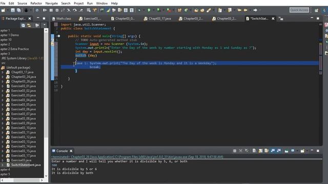 Java Eclipse How to use/make switch Statements смотреть онлайн