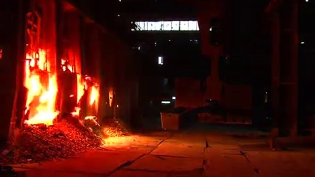 Последняя плавка мартеновской печи  на ДМЗ