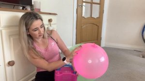 ASMR BLOWING UP MY NEW WUBBLE BUBBLE BALL BALLOON