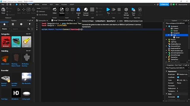 How To Create A Part That Gives A Player A Badge In Roblox Studio (Roblox Studio Tutorial) смотреть онлайн