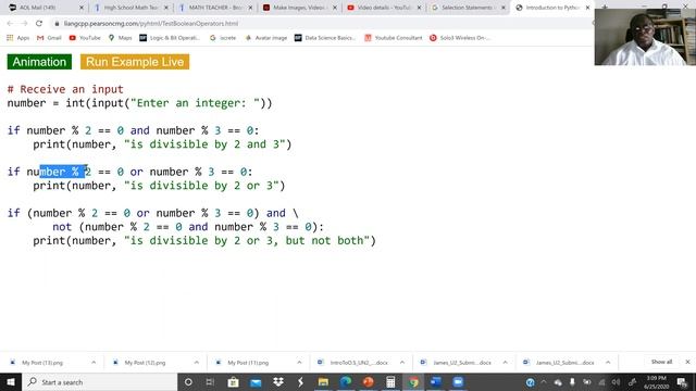 Selection Statements (Logical Operators - or, not, and) - Python смотреть онлайн