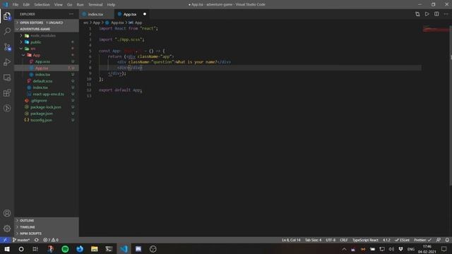 React Typescript Tutorial | Word Adventure Game | Part 1 | Setup & Styling |2021 смотреть онлайн