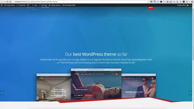 Portfolio Slider (Page Builder Element in Kallyas WordPress theme v4.0 ) смотреть онлайн