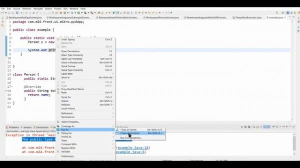 The Public Type Classname Must Be Defined In Its Own File
