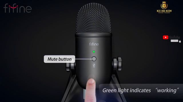 Микрофон FIFINE USB для записи, стриминга, игр, профессиональный микрофон