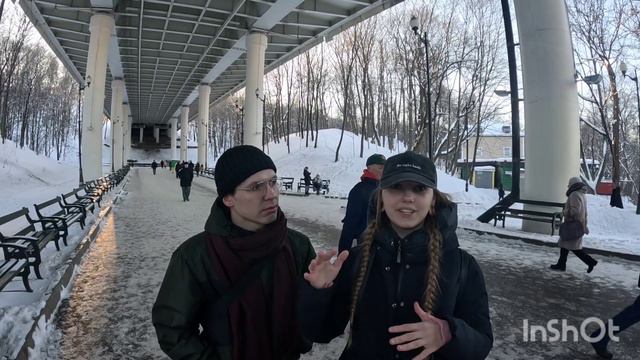 interview with an adorable ☺️ russian couple near moskva River. смотреть онлайн