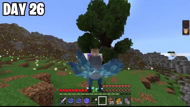 I Survived 100 Days in DRAGON FIRE 2 *Bedrock Edition* Minecraft смотреть онлайн