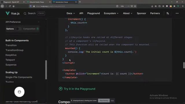Introduction to Vue3, Working with option API смотреть онлайн