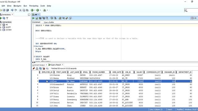 What is %type and %rowtype variable in oracle PL/SQL : Interview Question смотреть онлайн