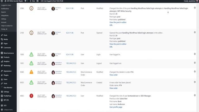 How to Monitor User Activity on a WordPress Website | WP Activity Log Plugin | Melapress смотреть онлайн