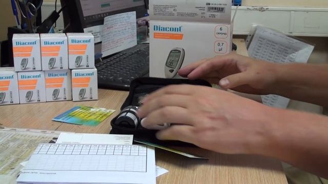 Распаковка и обзор комплектации глюкометра DIACONT ДИАКОНТ