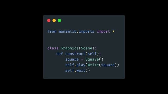 Manim Example | How to Show Square in Manim смотреть онлайн