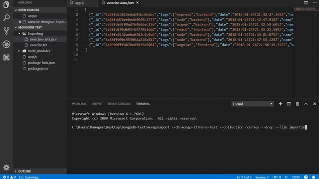 59 Importing data to MongoDB Arabic смотреть онлайн