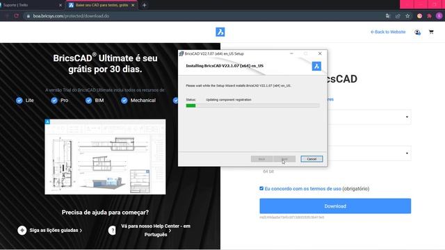Instalação e Ativação do CAD - BricsCAD смотреть онлайн